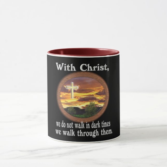 Mug Don d'écriture chrétienne marchant dans des temps  (Centre)