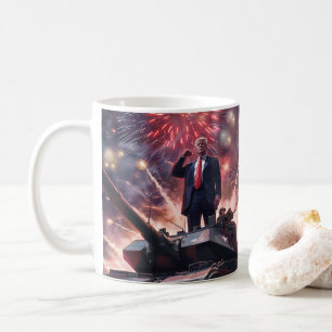 Mug Donald Trump 2024 Héros militaire Pro-Trump Funny