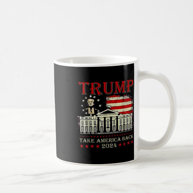 Mug Donald Trump 2024 : l'Amérique doit le drapeau amé (Droite)