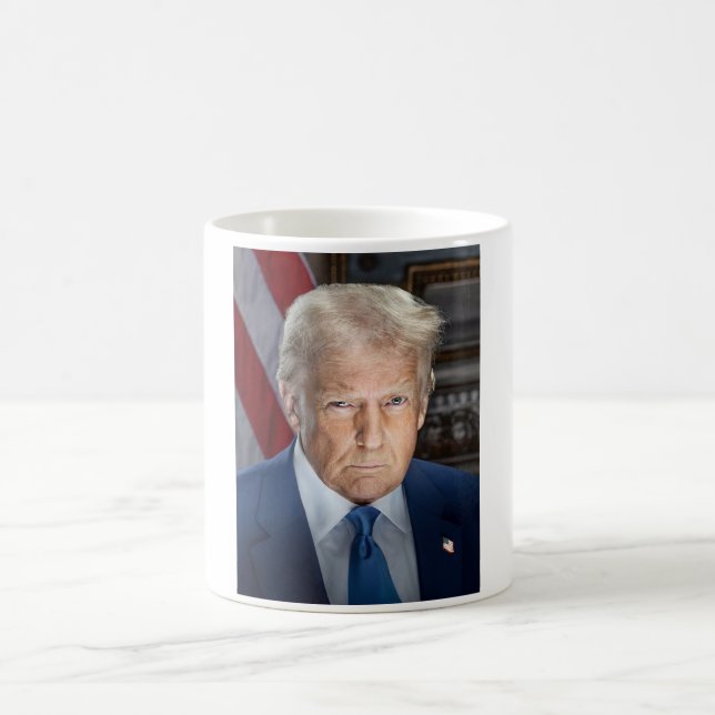 Mug Donald Trump 2025 Portrait du président américain (Centre)