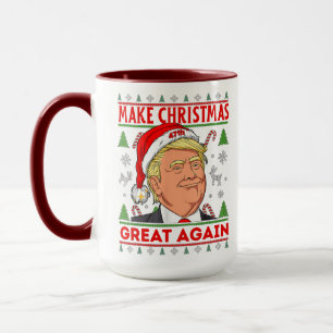 Mug Donald Trump Christmas Mug, Joyeux Noël