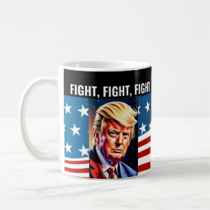 MUG DONALD TRUMP, COMBAT, COMBAT, COMBAT 2024