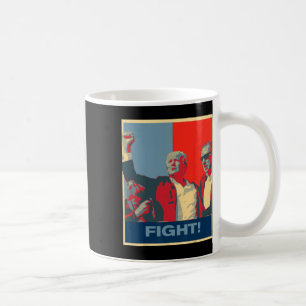 Mug Donald Trump combat l'oeuvre d'art contre les Etat