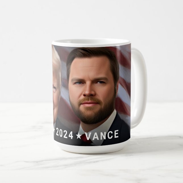 Mug Donald Trump JD Vance 2024 Politique (Devant droit)