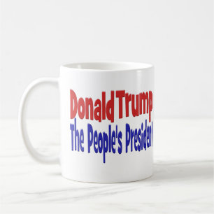 Mug Donald Trump le président du peuple bleu rouge