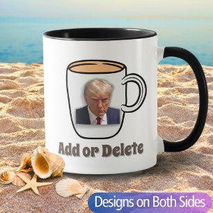 Mug Donald Trump Mugshot Texte personnalisé Nouveauté 