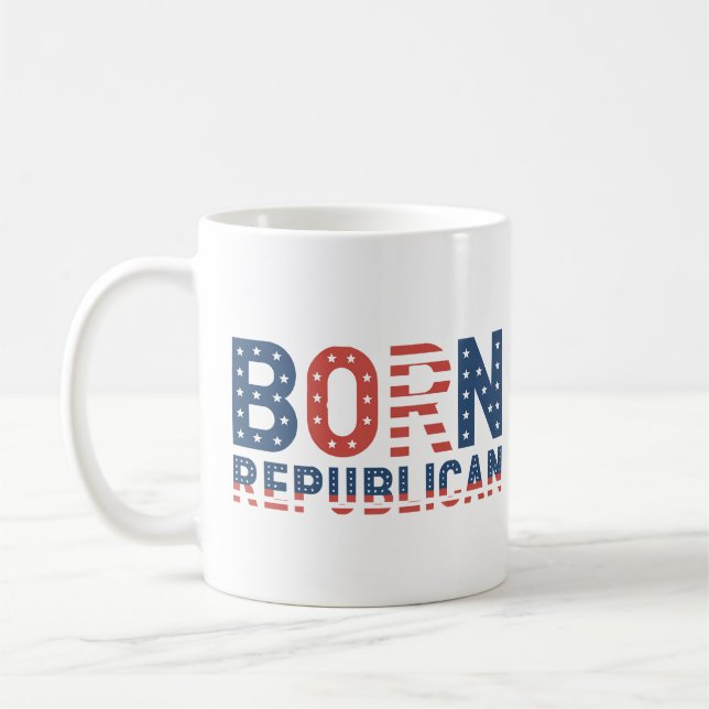 Mug Donald Trump "Né Républicain" (Gauche)