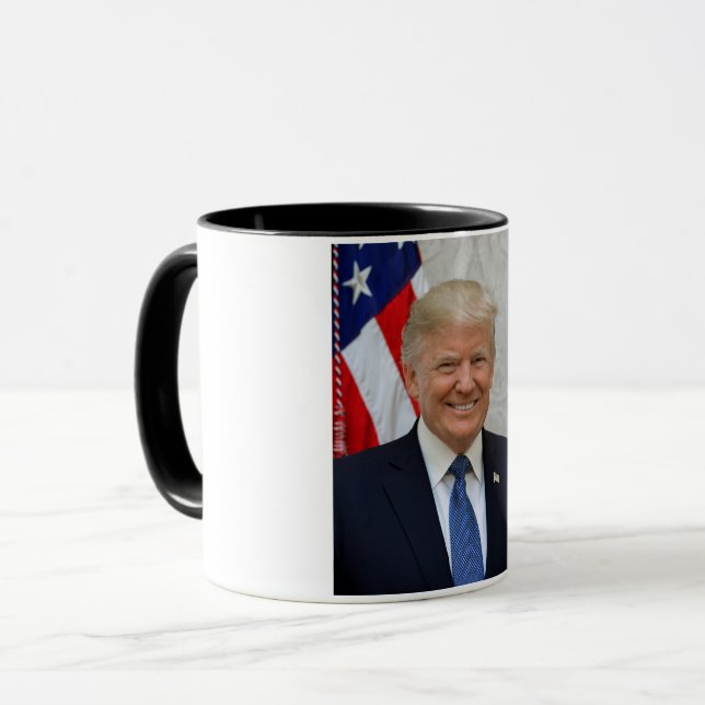 Mug Donald Trump Président des États-Unis Maison Blanc (Devant gauche)