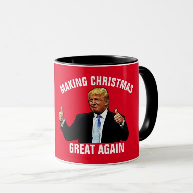 MUG DONALD TRUMP RENDRE NOËL GRAND À NOUVEAU CAFÉ (Devant droit)