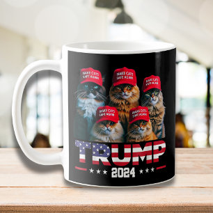 Mug Donald Trump sécurise à nouveau les chats Casquett