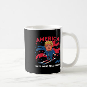 Mug Donald Trump Skiing America - Faites du ski un gra