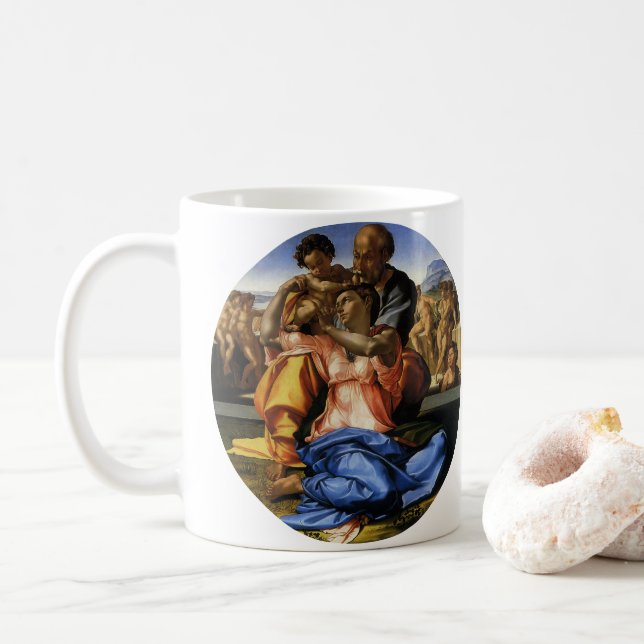Mug Doni Tondo ou Doni Madonna de Michel-Ange (Avec donut)