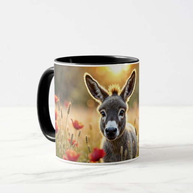 Mug Donkey été harmonie paysage rural art (Devant gauche)