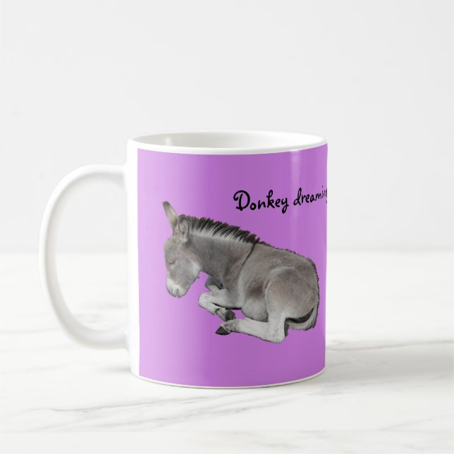 Mug Donkey rêver mignon poulain de bébé âne (Gauche)