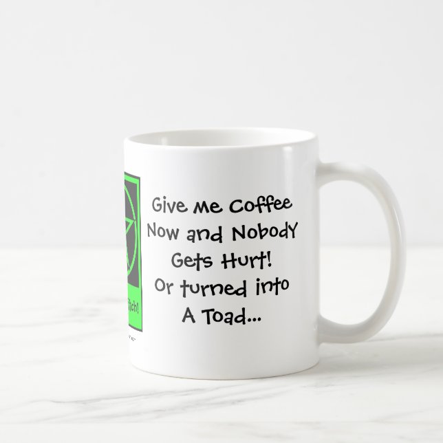 Mug Donne-moi du café maintenant ! Coupe/Mug de café s (Droite)
