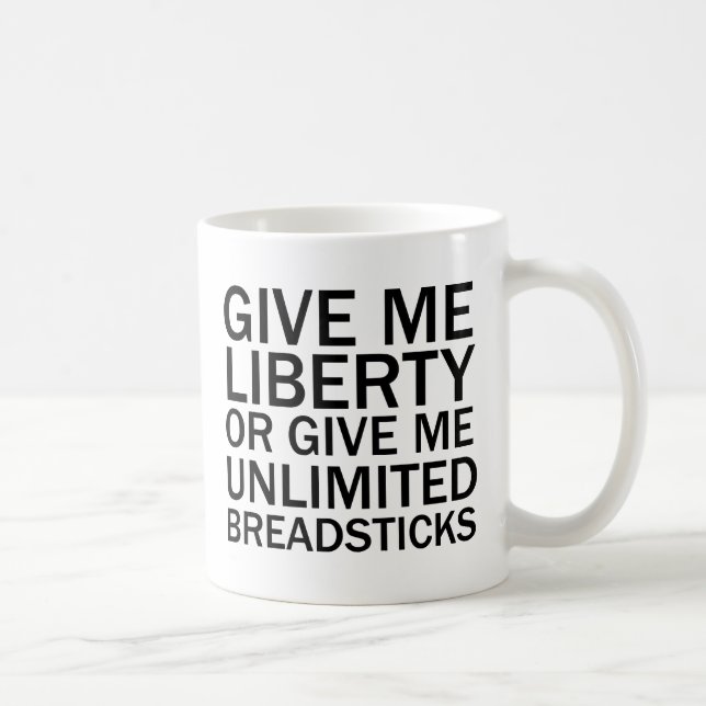 Mug Donne-Moi La Liberté Ou Donne-Moi Des Tabliers Ill (Droite)