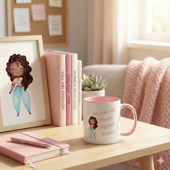 Mug Donner aux femmes les moyens d'autonomiser les fem (Empower someone special with this, "Empowered Women Empower Women" mug! )