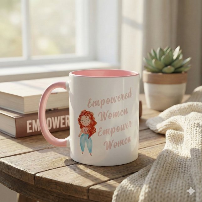 Mug Donner aux femmes les moyens d'autonomiser les fem (Empower someone special with this, "Empowered women empower women" mug! )