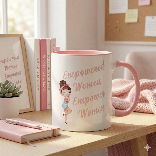 Mug Donner aux femmes les moyens d'autonomiser les fem (Empower someone special with this, "Empowered Women Empower Women" mug! )