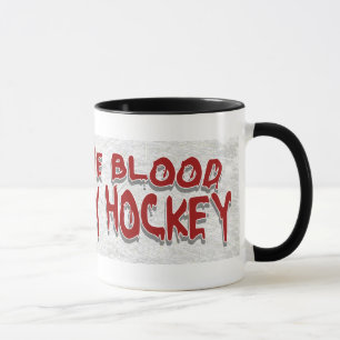 Mug Donner du sang au hockey noir