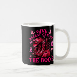 Mug Donner le cancer du sein à la botte Cowgirl Cancer