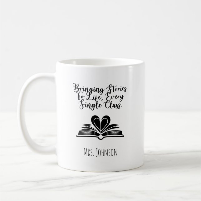 Mug Donner vie aux histoires, à chaque cours (Gauche)