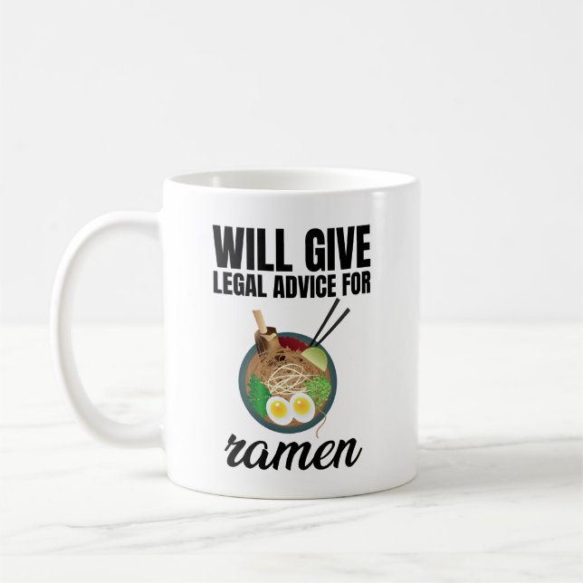Mug Donnera Des Conseils Juridiques À Ramen (Gauche)