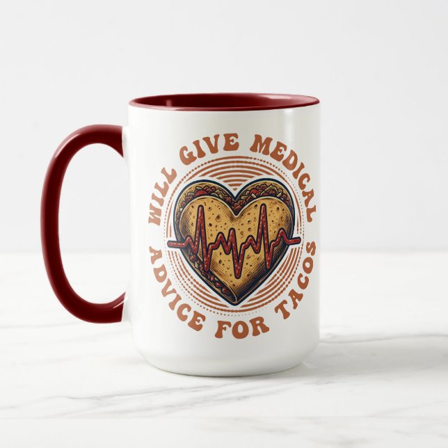 Mug Donnera des conseils médicaux pour l'infirmière Ta (Gauche)