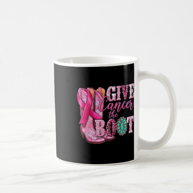 Mug Donnez au cancer la poule fille de démarrage Cance (Droite)
