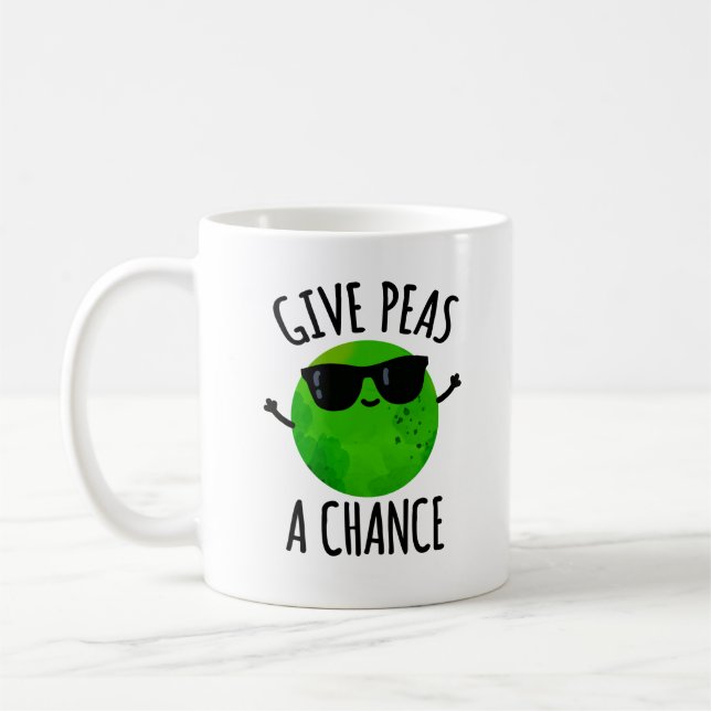 Mug Donnez Aux Pois Une Chance Pois Pois Positif Pun (Gauche)