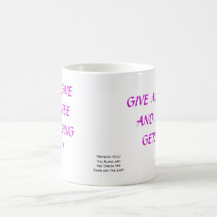 MUG DONNEZ-MOI LE CAFÉ ET PERSONNE N'OBTIENT LE MAL,