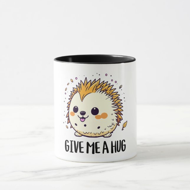 Mug Donnez-moi un câlin mignon et serré (Centre)