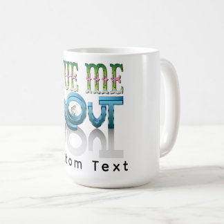 Mug Donnez-moi une illustration vectorielle de police