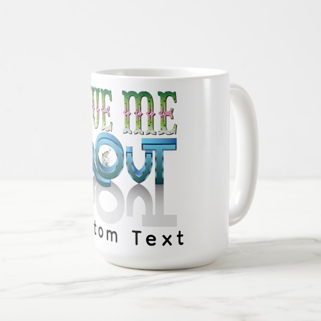 Mug Donnez-moi une illustration vectorielle de police  (Devant droit)