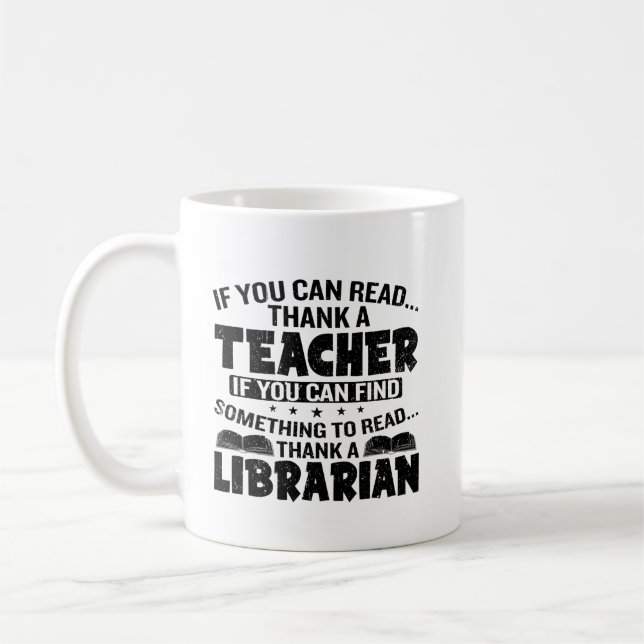 Mug Dons Amusant Pour Bibliothécaire (Gauche)