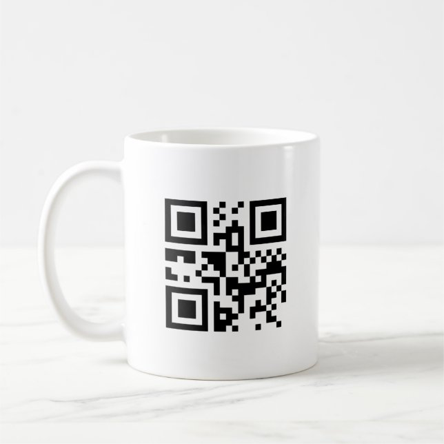 Mug Dons de lune de miel minimum simple mariage q r ca (Gauche)