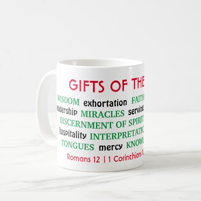 Mug DONS Spirituels DE L'ESPRIT Christian (Devant gauche)