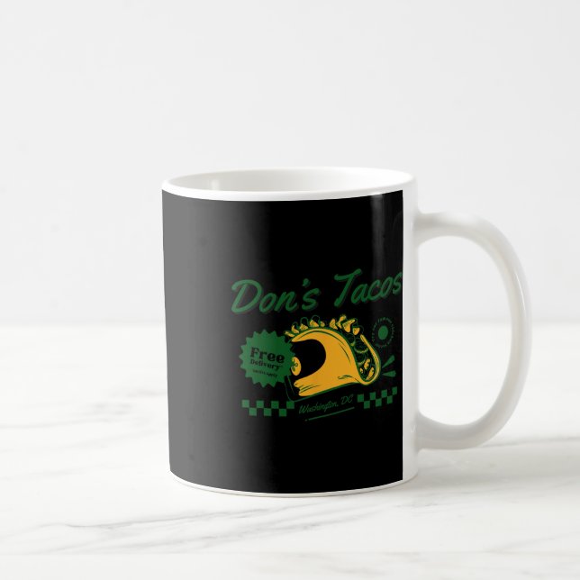 Mug Don's Tacos - Funny Patriotic Let's Go Taco Tarif (Droite)