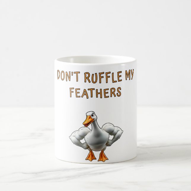 Mug Don't Ruffle My Feathers – Buff Duck Edition (Centre)