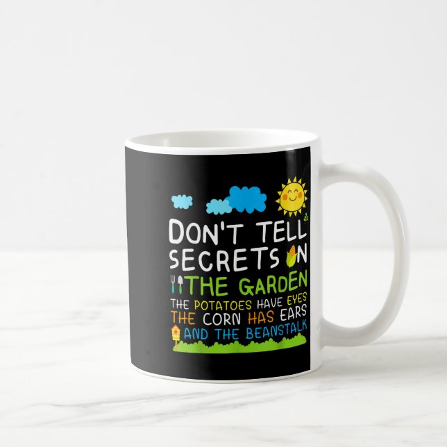 Mug Don't Tell Secret In The Garden Funny Gardener  (Droite)