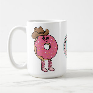 Mug Donut, Drôle Sprinkings Roses