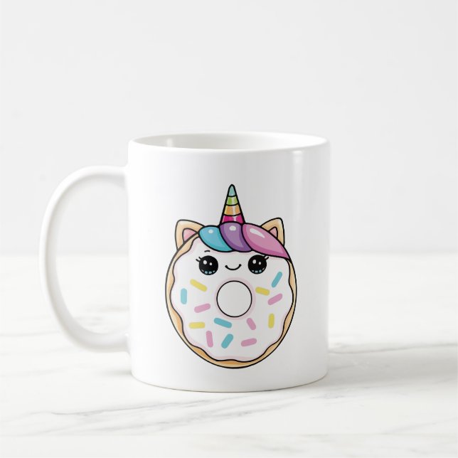 Mug Donut licorne kawaii  (Gauche)
