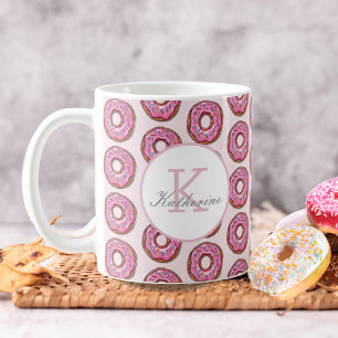 Mug Donut Sweet Girl Sprinkings Motif Nom personnalisé