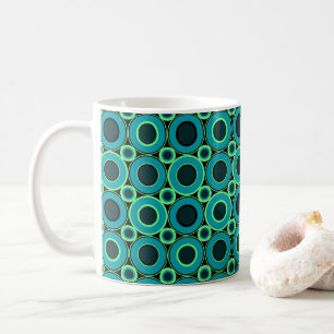 Mug Donut turquoise Avec Menthe