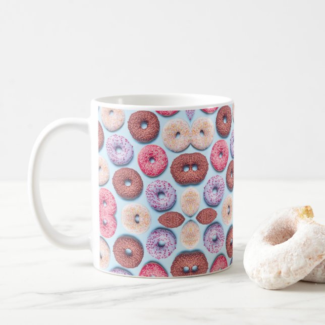Mug Donuts avec Motif d'arrosage (Avec donut)