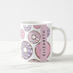 Mug Donuts Roses, Donuts Violets, Saupoudrages, Votre