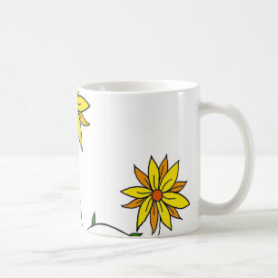 Mug Doodart Whimsical Jaune Fleur