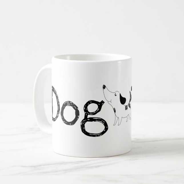 Mug Doodle Chien Papa (Devant gauche)