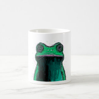 Mug Doodle de rana: La esencia vibrante y divertida de