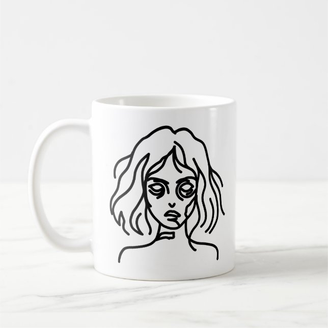 Mug Doodle de zombie (Gauche)